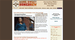 Desktop Screenshot of homesweethomebrew.com